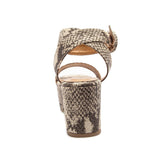 Snake Wedge Sandal